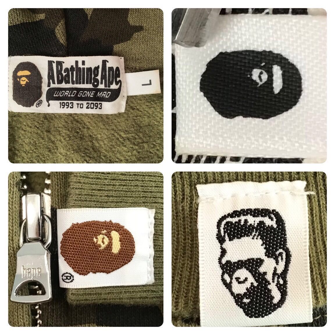 Bape BAPE Desert camo green shark full zip hoodie a bathing ape Size US L / EU 52-54 / 3 - 8 Thumbnail
