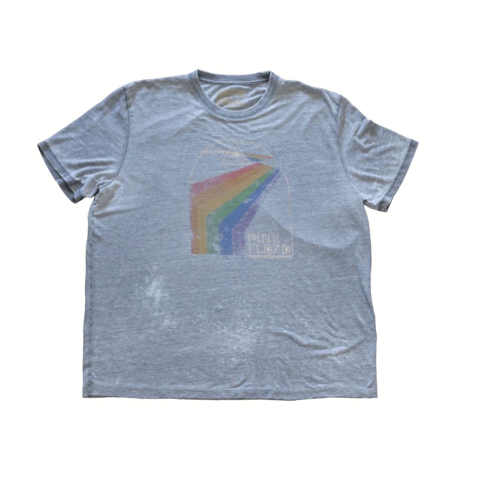 Vintage PINK FLOYD DARK SIDE OF THE MOON MUSIC ROCK VTG Y2K THIN T SHIRT 2015 LVL LUCKY BRAND MEN XL Gray Crew Neck Short Sleeve Shirt Size US XL / EU 56 / 4 - 2 Thumbnail