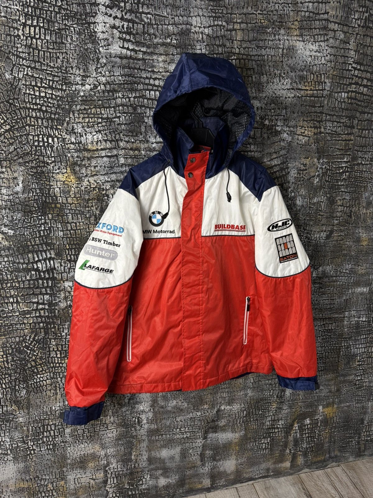 BMW BMW Vintage Jacket Big Logo Team Buildbase Motorrad Size US L / EU 52-54 / 3 - 2 Thumbnail