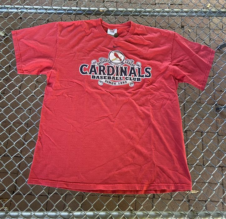 Vintage St Louis Cardinals National League Baseball Shirt Rare Nike