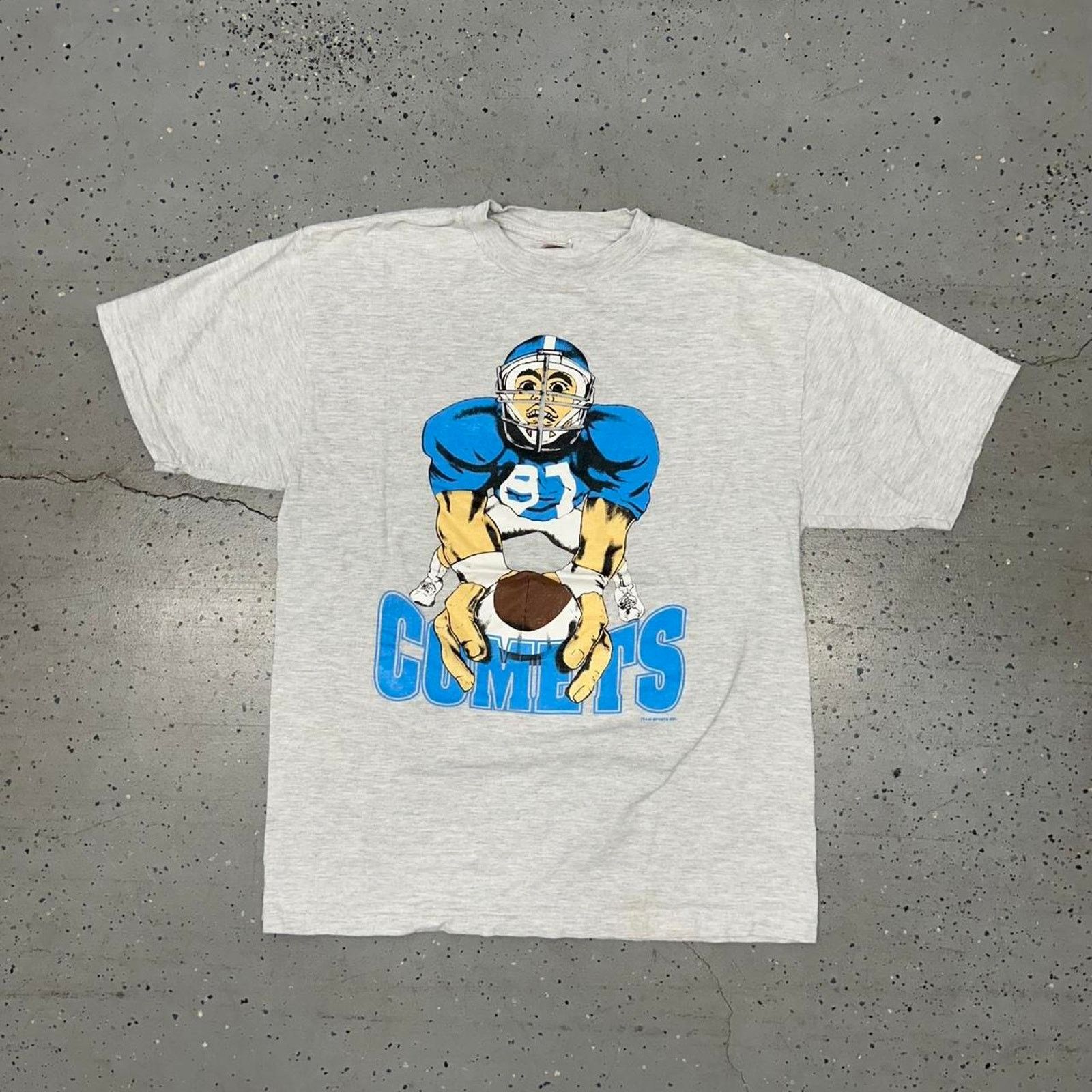 Other Grey and blue 90s football graphic tee Size US XL / EU 56 / 4 - 1 Thumbnail