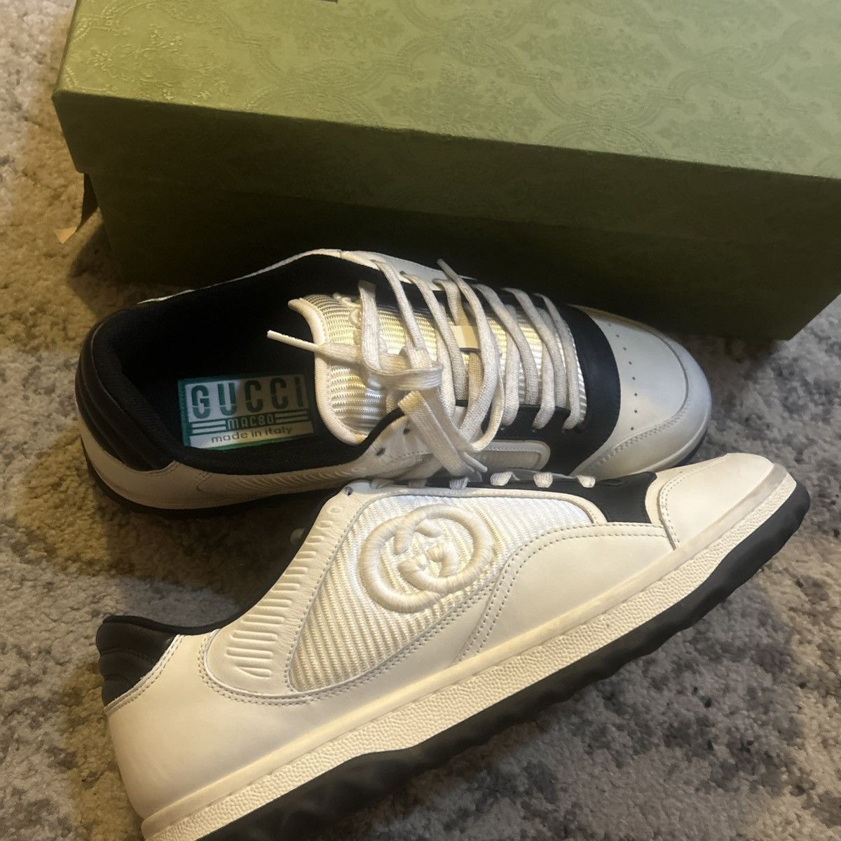 Gucci Gucci Mac80 Sneaker Off White Black Size US 9 / EU 42 - 4 Thumbnail