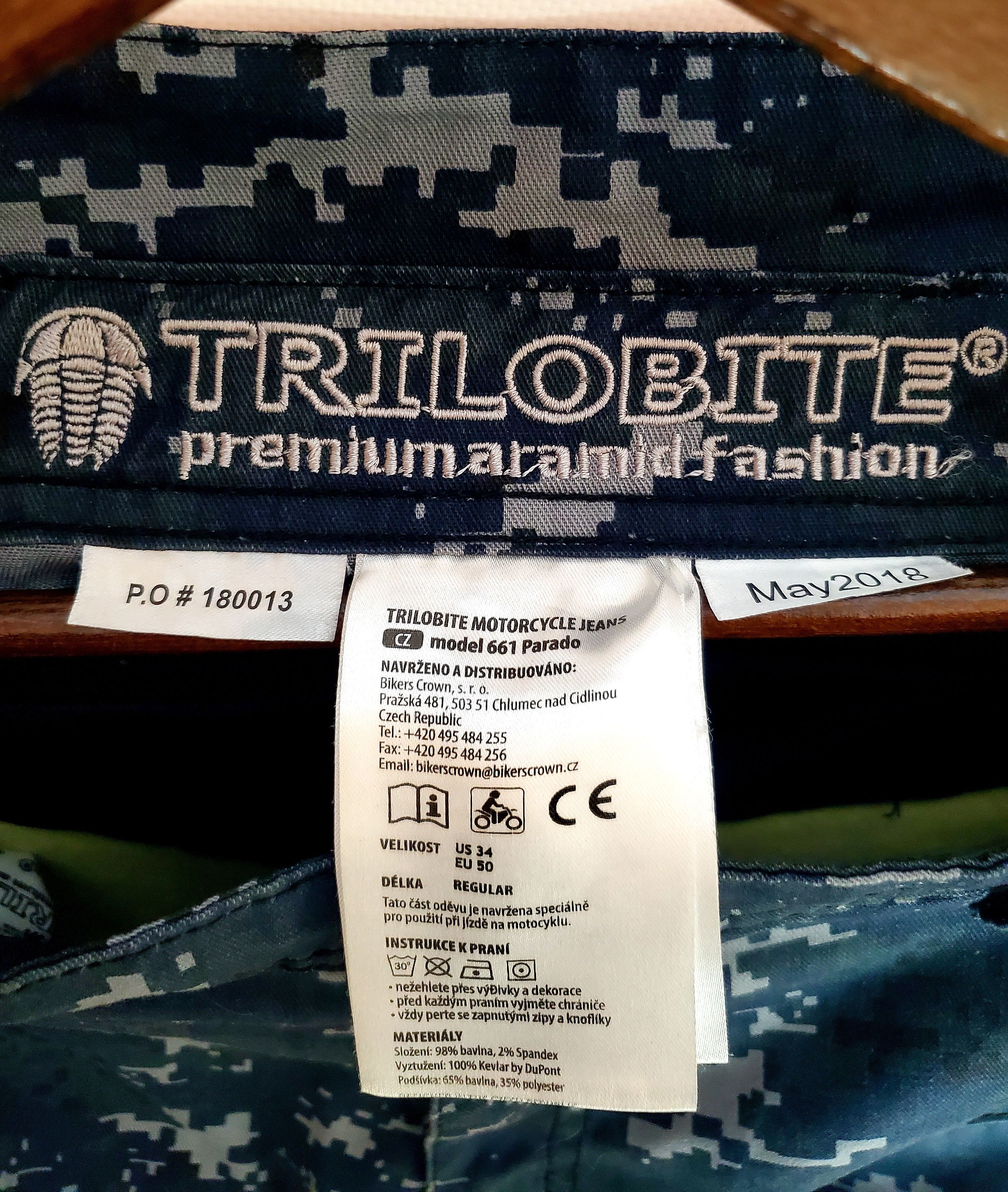 Other Trilobite Parado Motorcycle Jeans Digi Camo Blue perfect con Size US 32 / EU 48 - 6 Thumbnail
