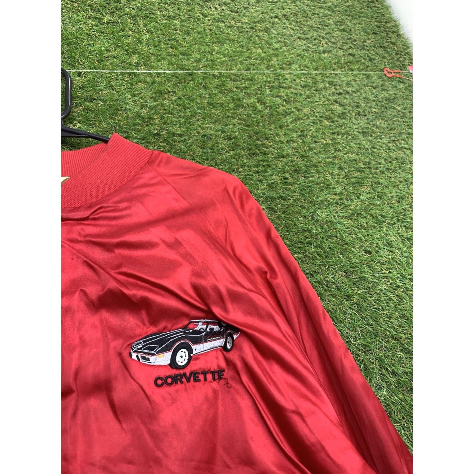Vintage VINTAGE WestArc Corvette Racing Satin Jacket Mens 2XL Red Puffer Coat Full Zip USA Satin Jacket 90s Racing Mens Red 2XL Size US XXL / EU 58 / 5 - 3 Thumbnail