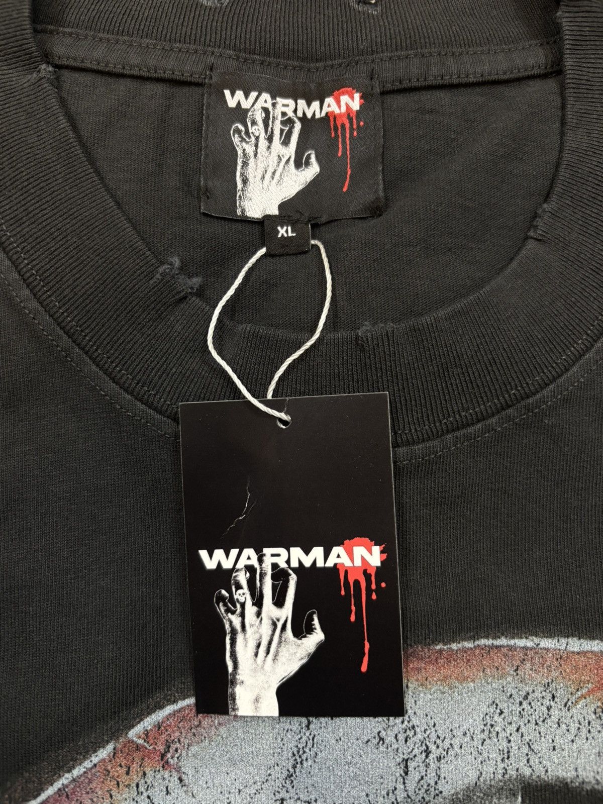 Vintage Warman Open Your Eye Graphic T-Shirt, Black Size US XL / EU 56 / 4 - 8 Thumbnail