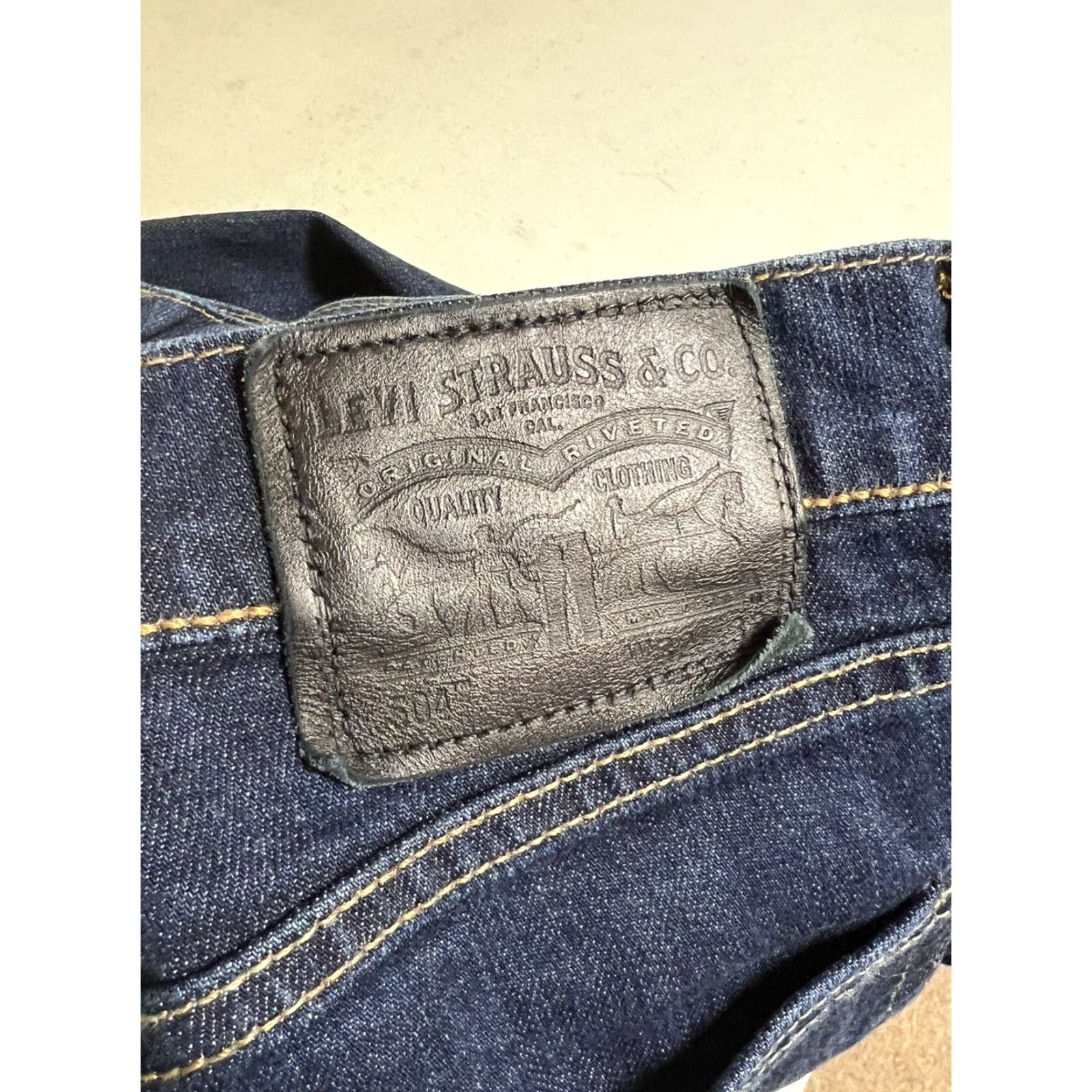 Levi's Levi's 504 Jeans Slim Denim 32x30 Houndstooth Plaid Cotton Blend Regular Inseam 30 Men Mens Skinny Vintage No Size US 32 / EU 48 - 4 Thumbnail