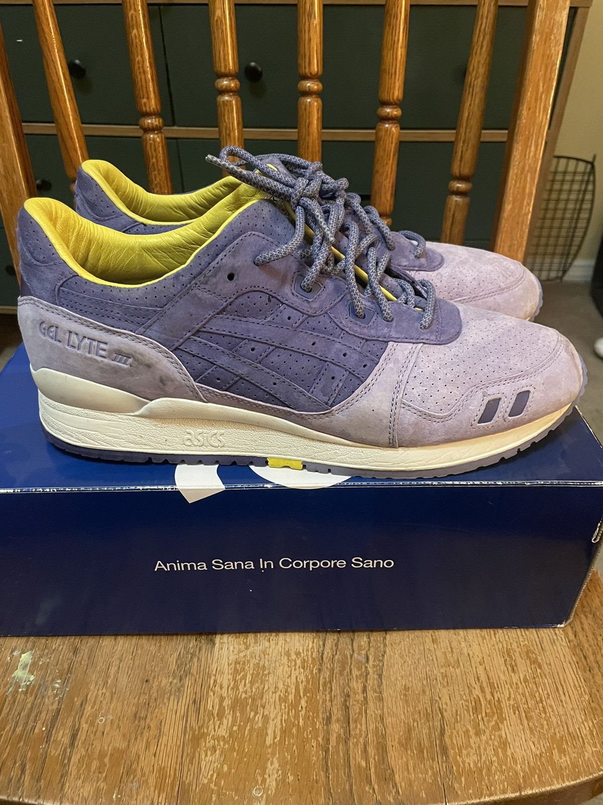 Asics asics gel lyte 3 lavender iris Size US 12 / EU 45 - 3 Thumbnail