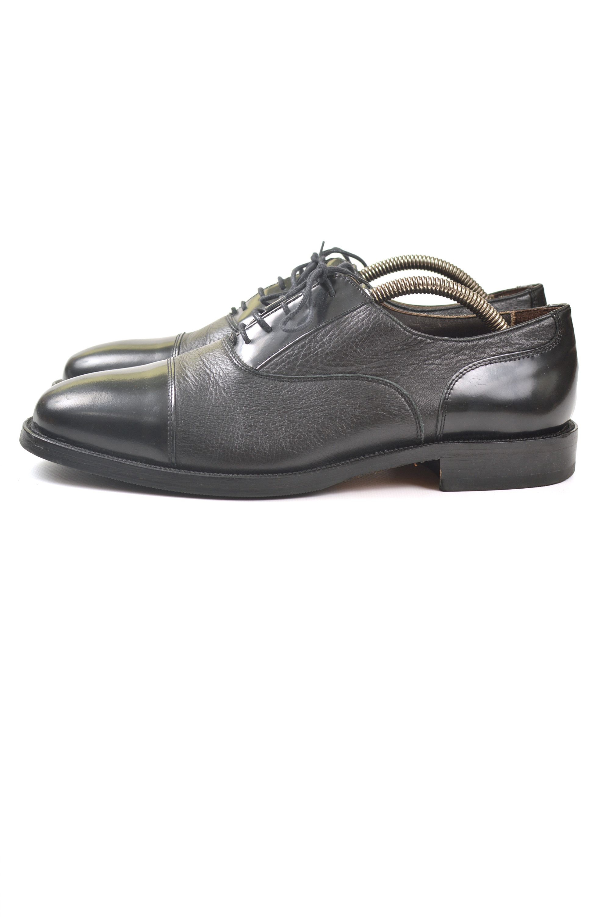 Loake Loake Bibury Combined Leather Black Oxford Shoes Size US 9 / EU 42 - 1 Thumbnail
