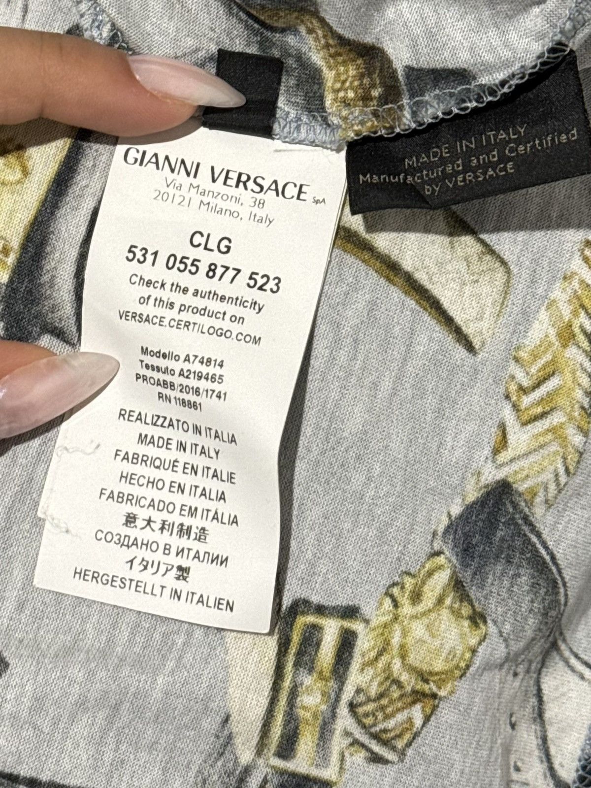 Versace Versace Tshirt Size US S / EU 44-46 / 1 - 5 Thumbnail