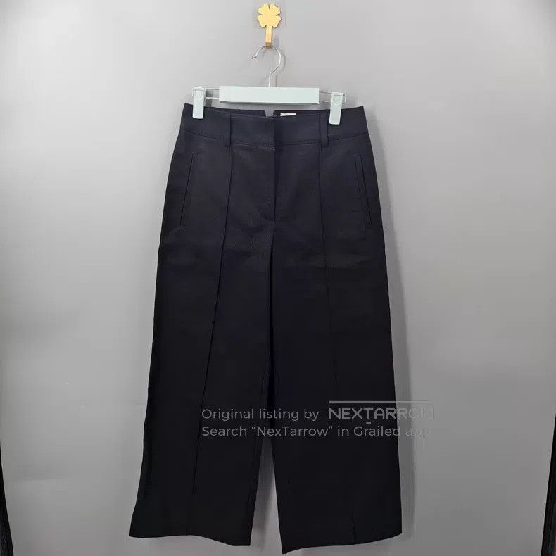 Hermes Hermes Black Wide Leg Pants Size 42" / US 20 - 1 Thumbnail