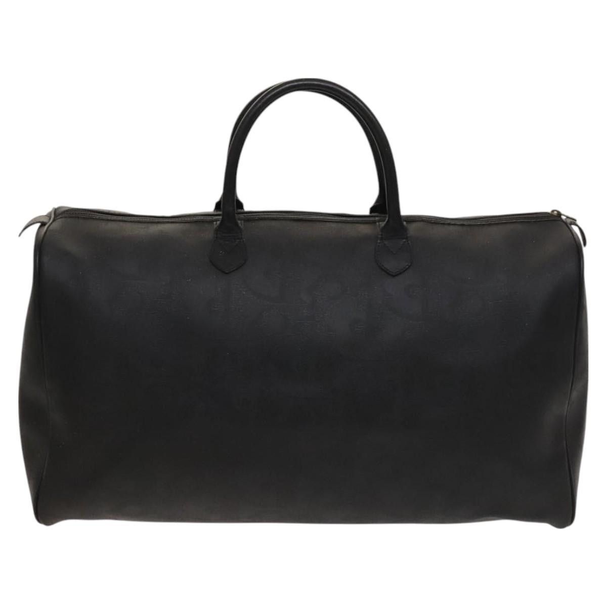 Dior DIOR Trotter Canvas Boston Bag Black Gold Size ONE SIZE - 3 Thumbnail