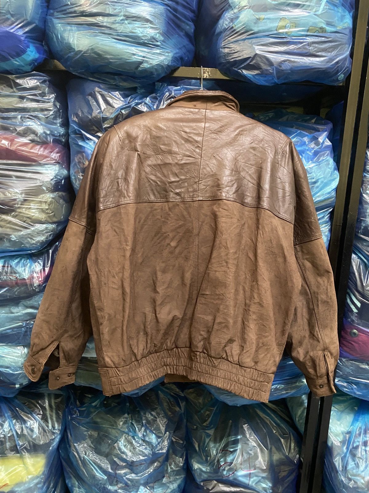 Other Vintage GEROME Barcelona Brown Leather Bomber Jacket Size US M / EU 48-50 / 2 - 11 Thumbnail