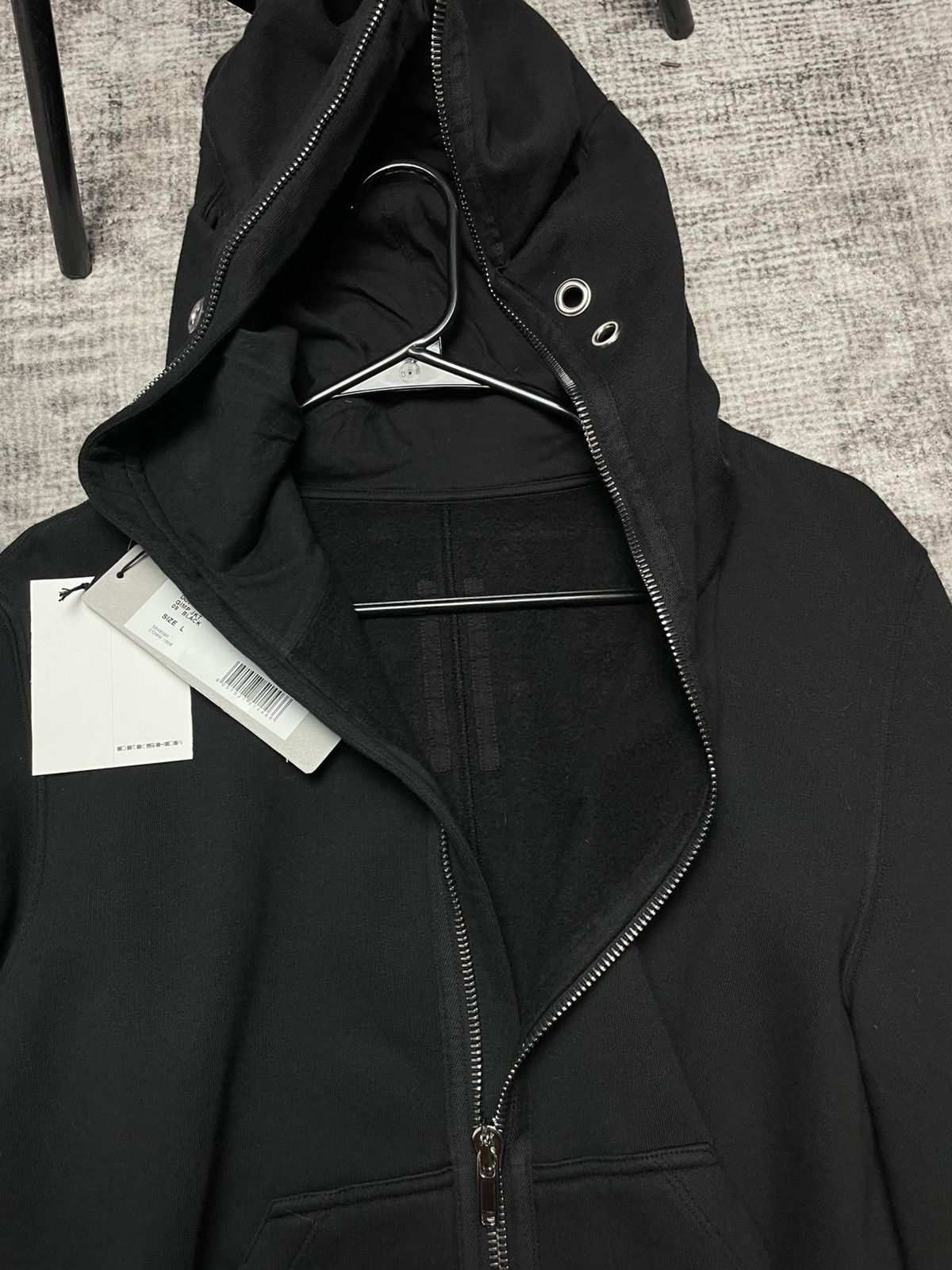 Rick Owens Drkshdw Rick Owens Drkshdw SS23 Gimp Hoodie Black Size US L / EU 52-54 / 3 - 6 Thumbnail
