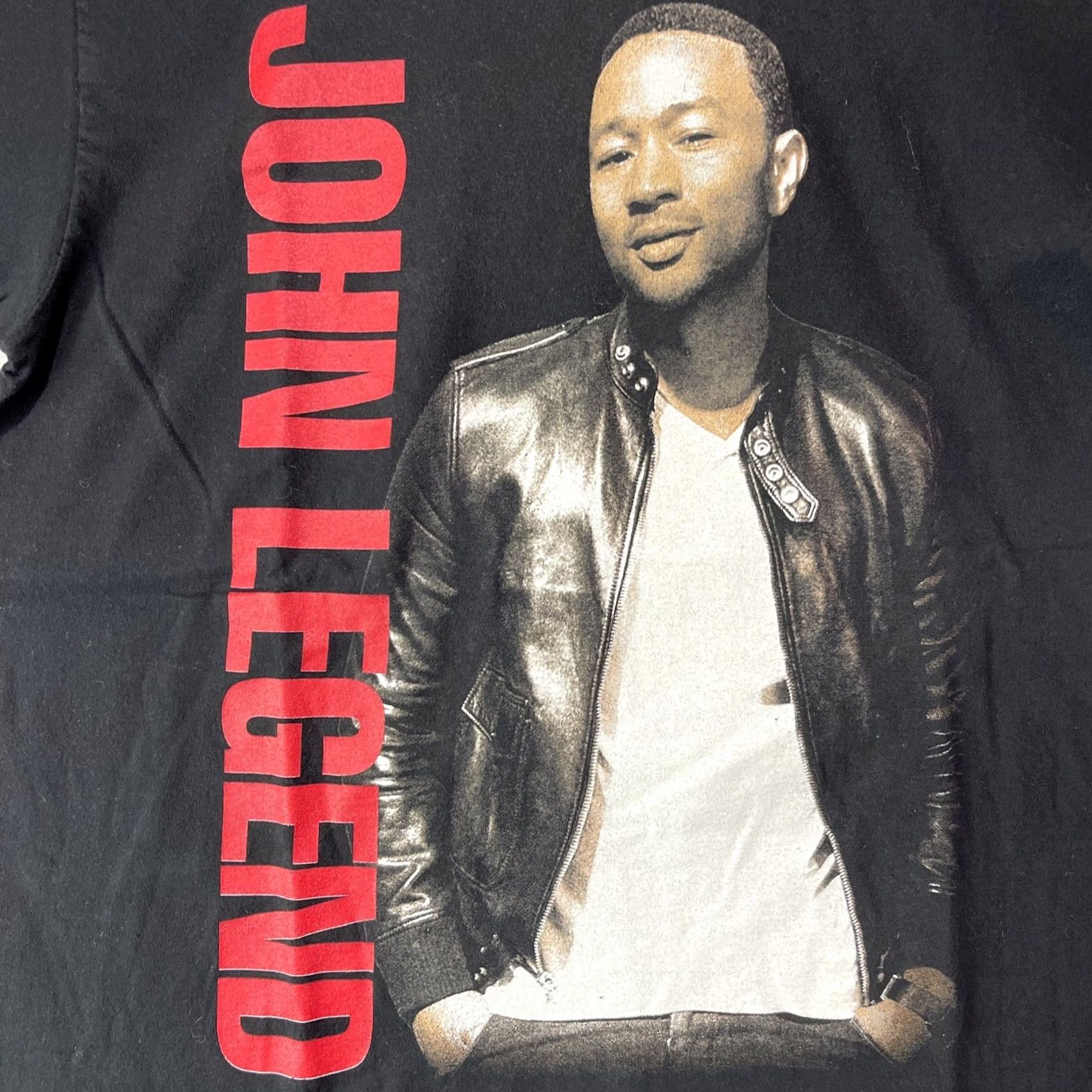Vintage John Legend Shirt Mens Medium 2017 World Tour Concert Tee Black Cotton Logo Graphic Print Bands Boys Mens Size US M / EU 48-50 / 2 - 6 Thumbnail