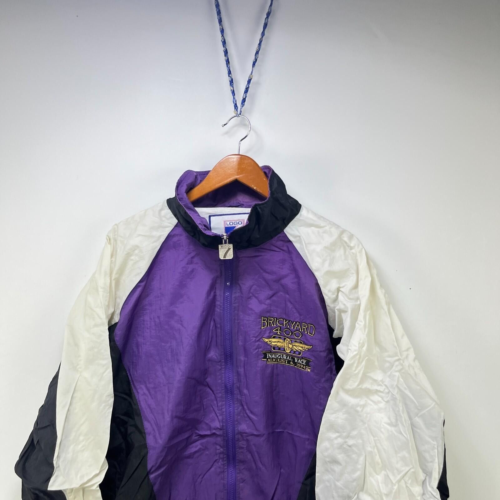Logo 7 Vintage 90s Brickyard 400 NASCAR Racing Jacket Large Size US L / EU 52-54 / 3 - 2 Thumbnail
