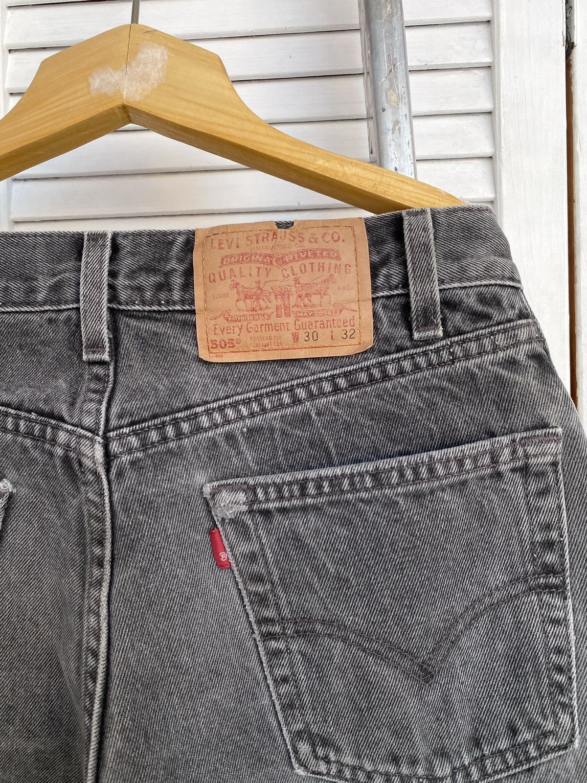 Levi's × Vintage Vintage Levi’s 504 Grey Graphite Wash Denim Jeans Pants USA Size US 30 / EU 46 - 8 Thumbnail