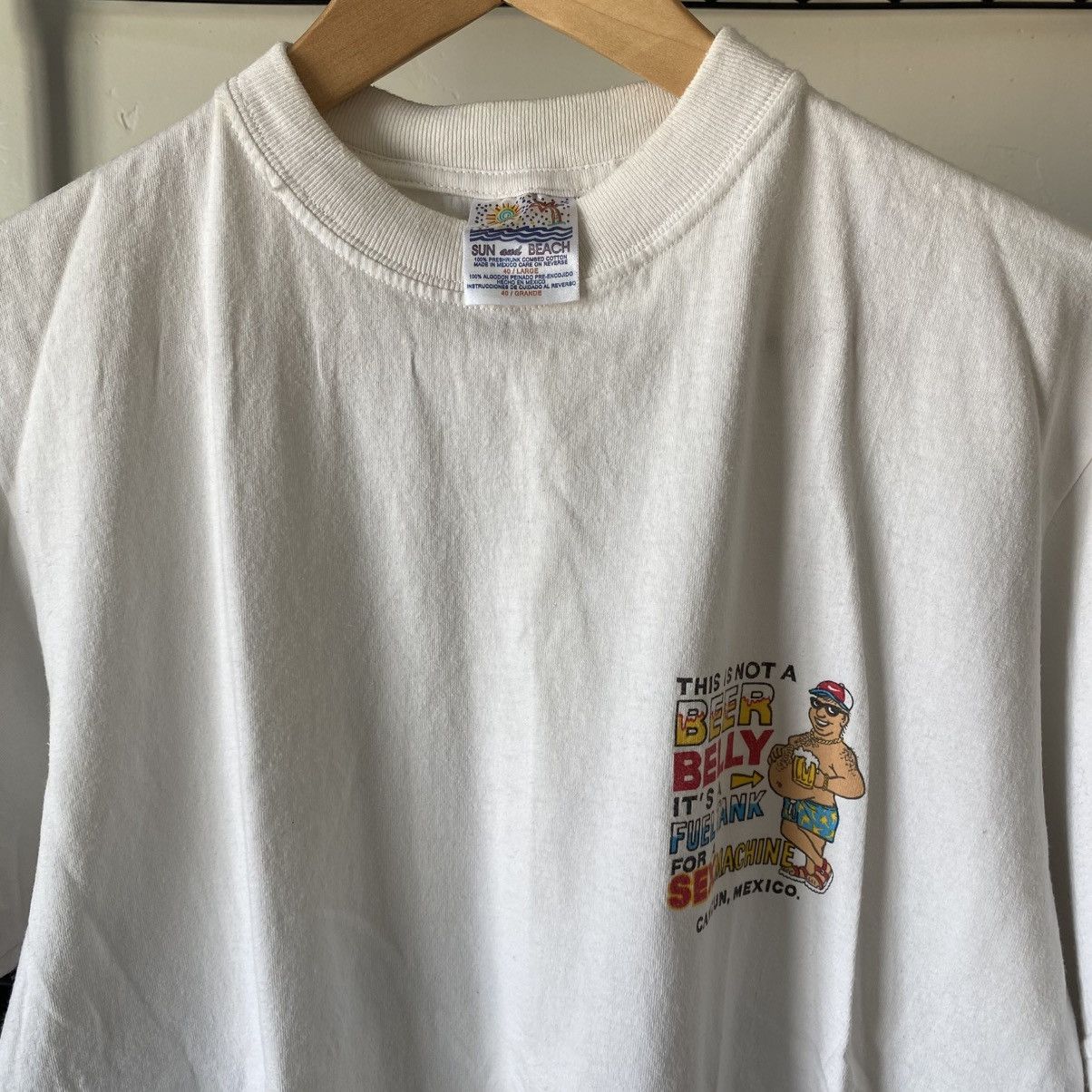 Vintage Vintage Nike Bootleg T-Shirt Beer Belly Cancun Mexico Size US L / EU 52-54 / 3 - 2 Thumbnail