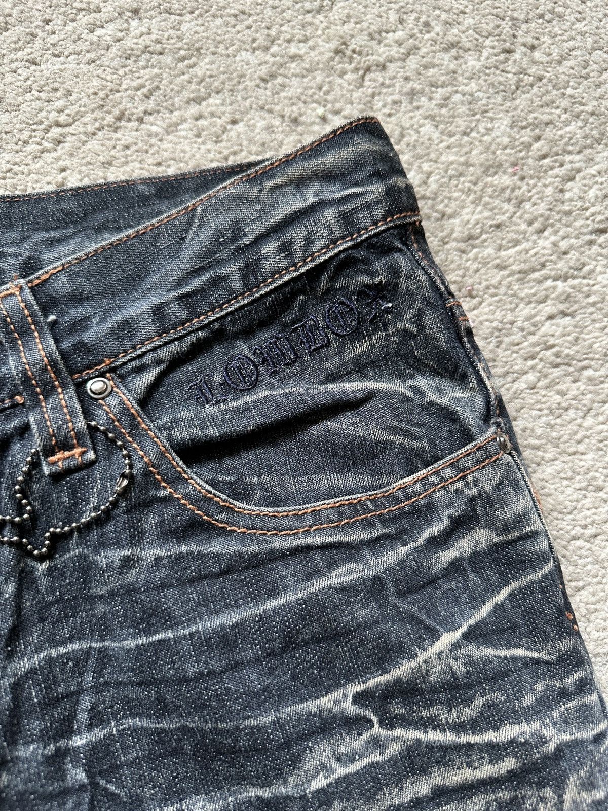LOWBOX 2000s Lowbox Stonewash Jeans Size US 32 / EU 48 - 10 Thumbnail