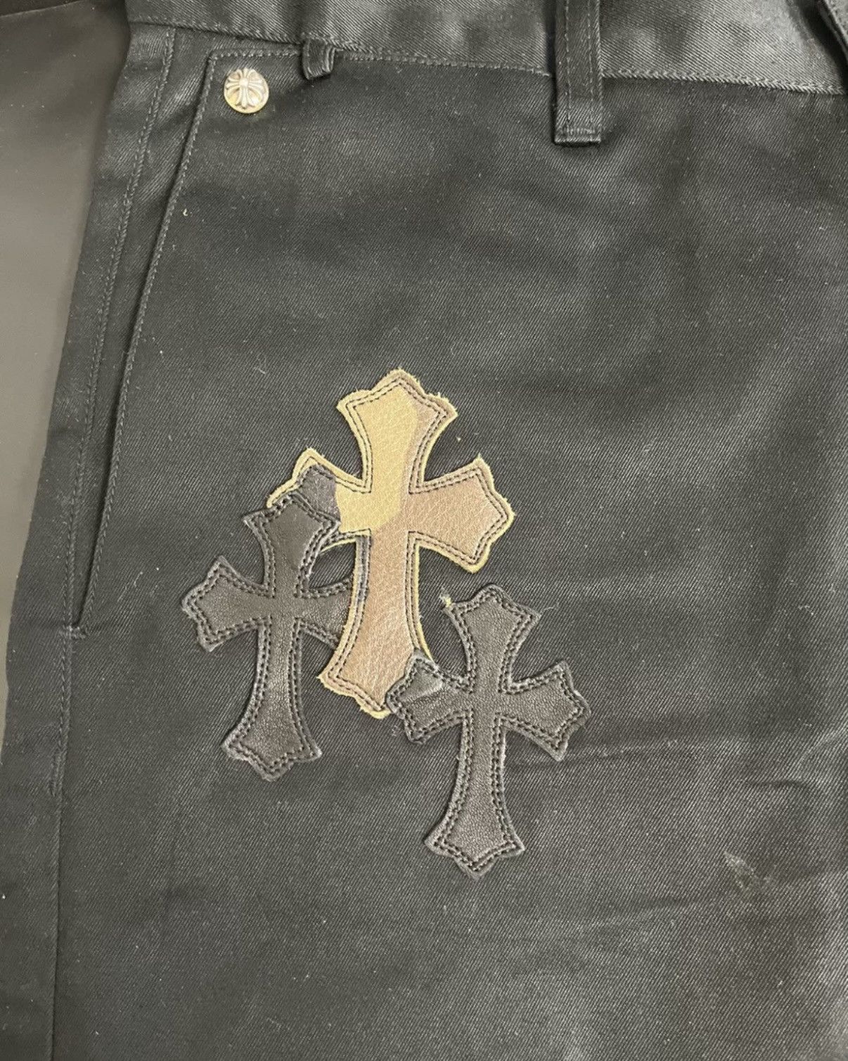 Chrome Hearts Chrome hearts camo patchwork jeans Size US 34 / EU 50 - 3 Thumbnail
