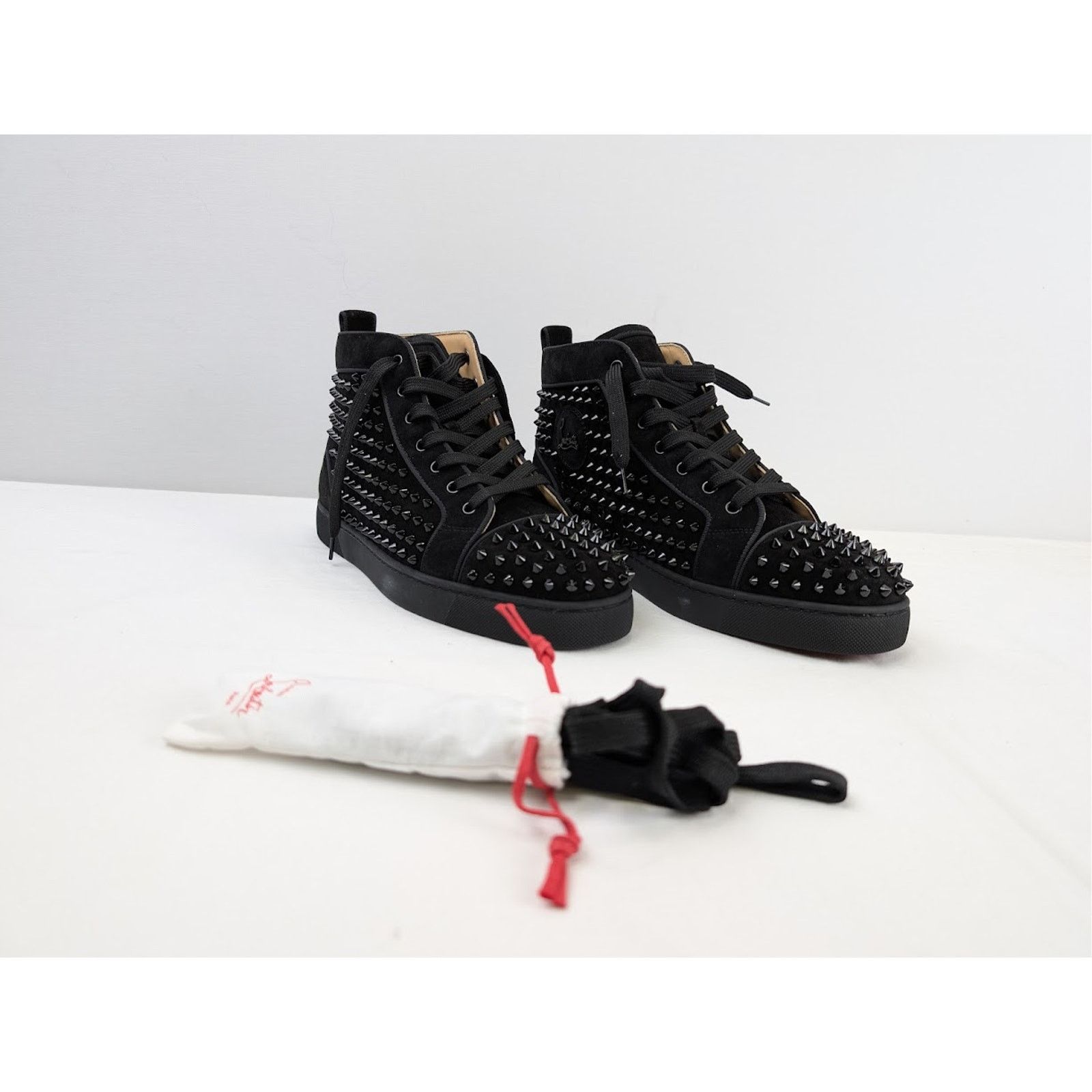 Christian Louboutin o1rshd1 Louis Orlato Flat Sneakers in Black Size US 13 / EU 46 - 4 Thumbnail