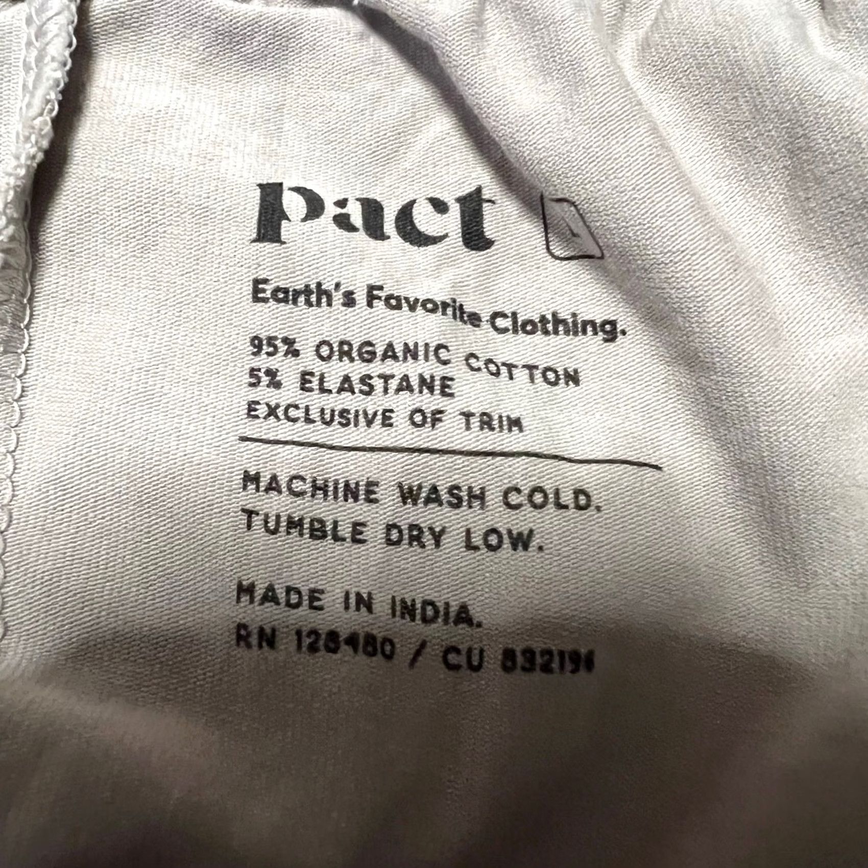 Vintage Pact Pants Womens Large Cream Jogger Lounge Organic flaw small hole TAN TAN? Size 36" / US 14 / IT 50 - 6 Thumbnail