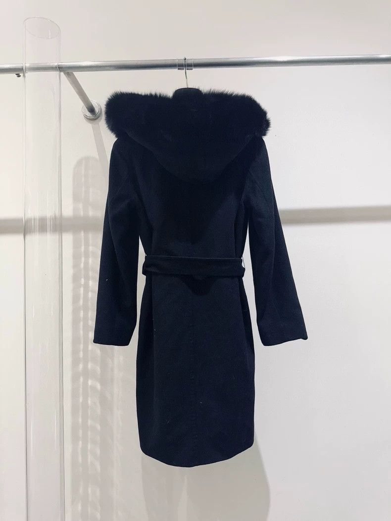 Max Mara Max Mara Black overcoat Size S / US 4 / IT 40 - 2 Thumbnail