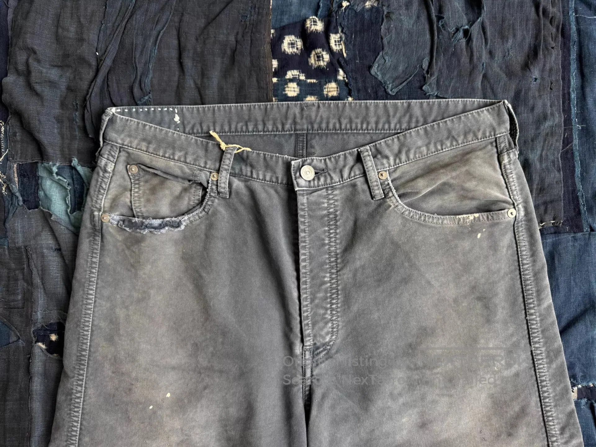 Visvim Blue Denim Pants with Distressed Details. Size US 34 / EU 50 - 3 Thumbnail