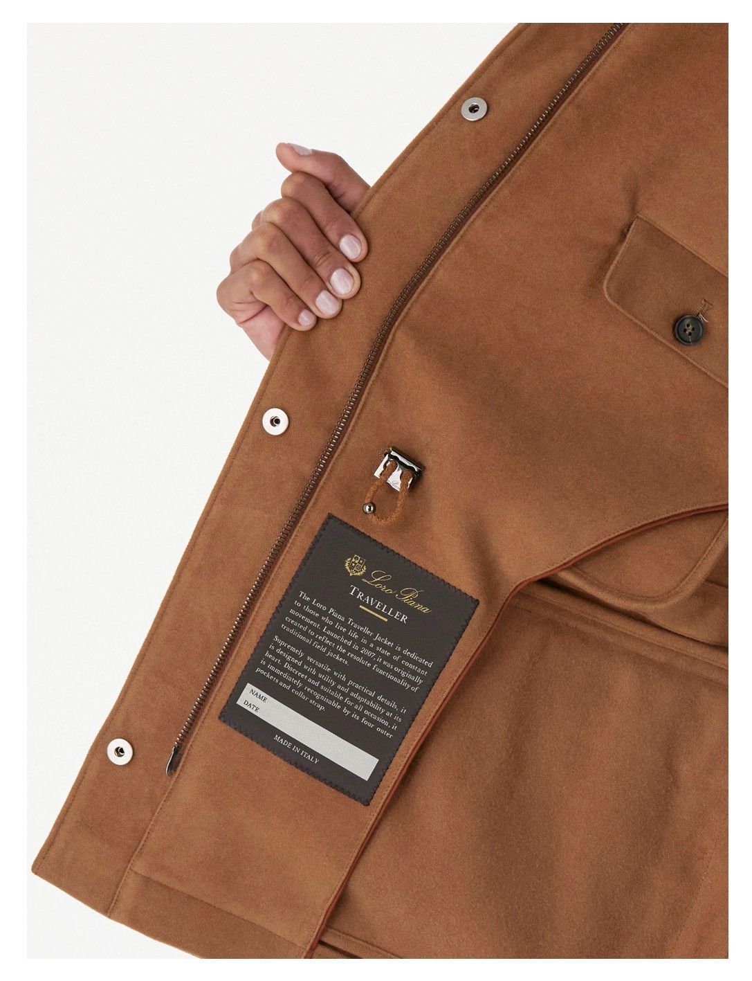 Loro Piana o1srvl11e0126 FAM9688 Iconic Traveller Jacket in Brown Size S / US 4 / IT 40 - 5 Thumbnail