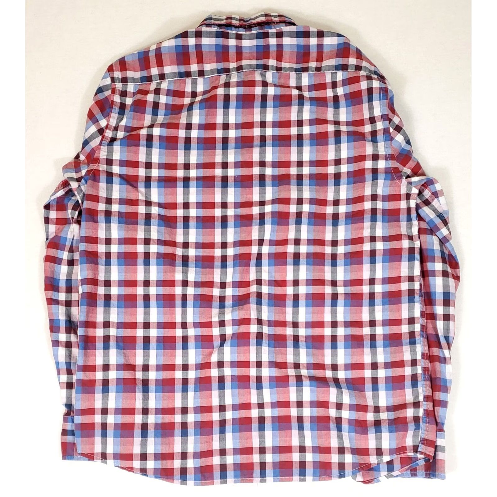 Banana Republic Banana Republic Button-Up Shirt Mens M Untucked Fit Plaid Check Long Sleeve Multicolor Shirt Size US M / EU 48-50 / 2 - 3 Thumbnail