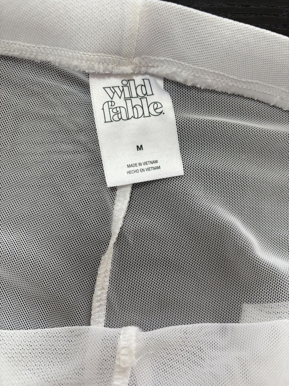 Other Sheer White Bathing Suit Coverup Mesh Flared Pants. Size M. Size 32" / US 10 / IT 46 - 9 Thumbnail