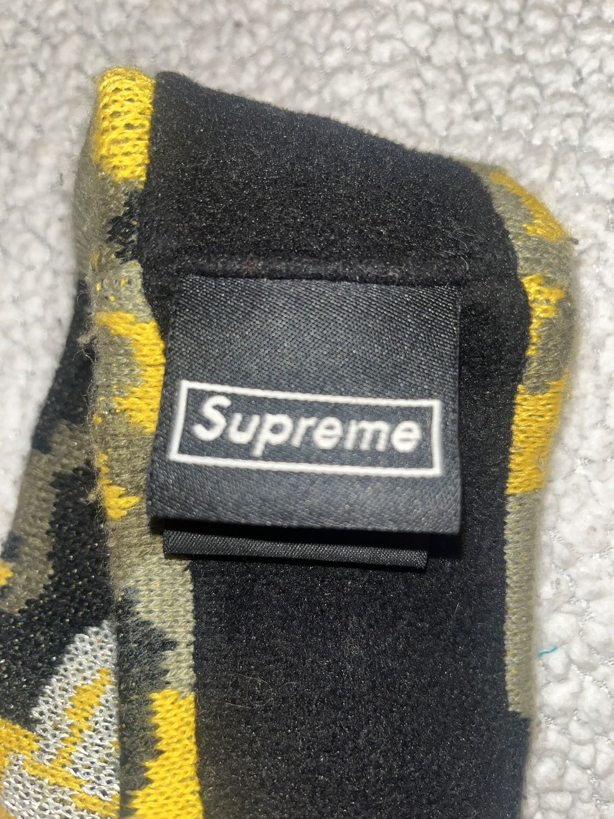 Supreme Supreme x New Era Yellow Camouflage Headband Size ONE SIZE - 5 Thumbnail