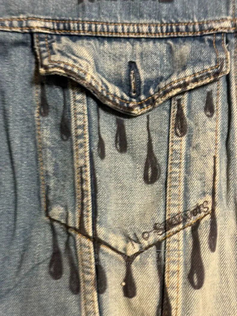 Neighborhood Neighborhood Graffiti Washed Denim Jacket, Light Blue Wash Size US XL / EU 56 / 4 - 4 Thumbnail