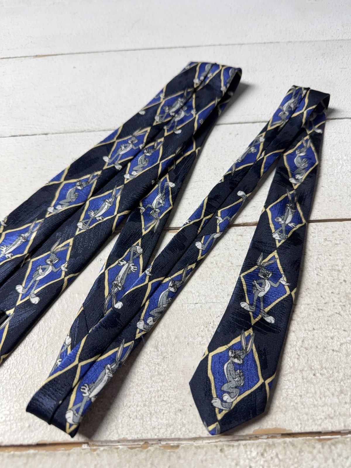 Warner Bros Retro Vintage 1996 USA Looney Tunes Bugs Bunny Novelty Tie Size ONE SIZE - 9 Thumbnail
