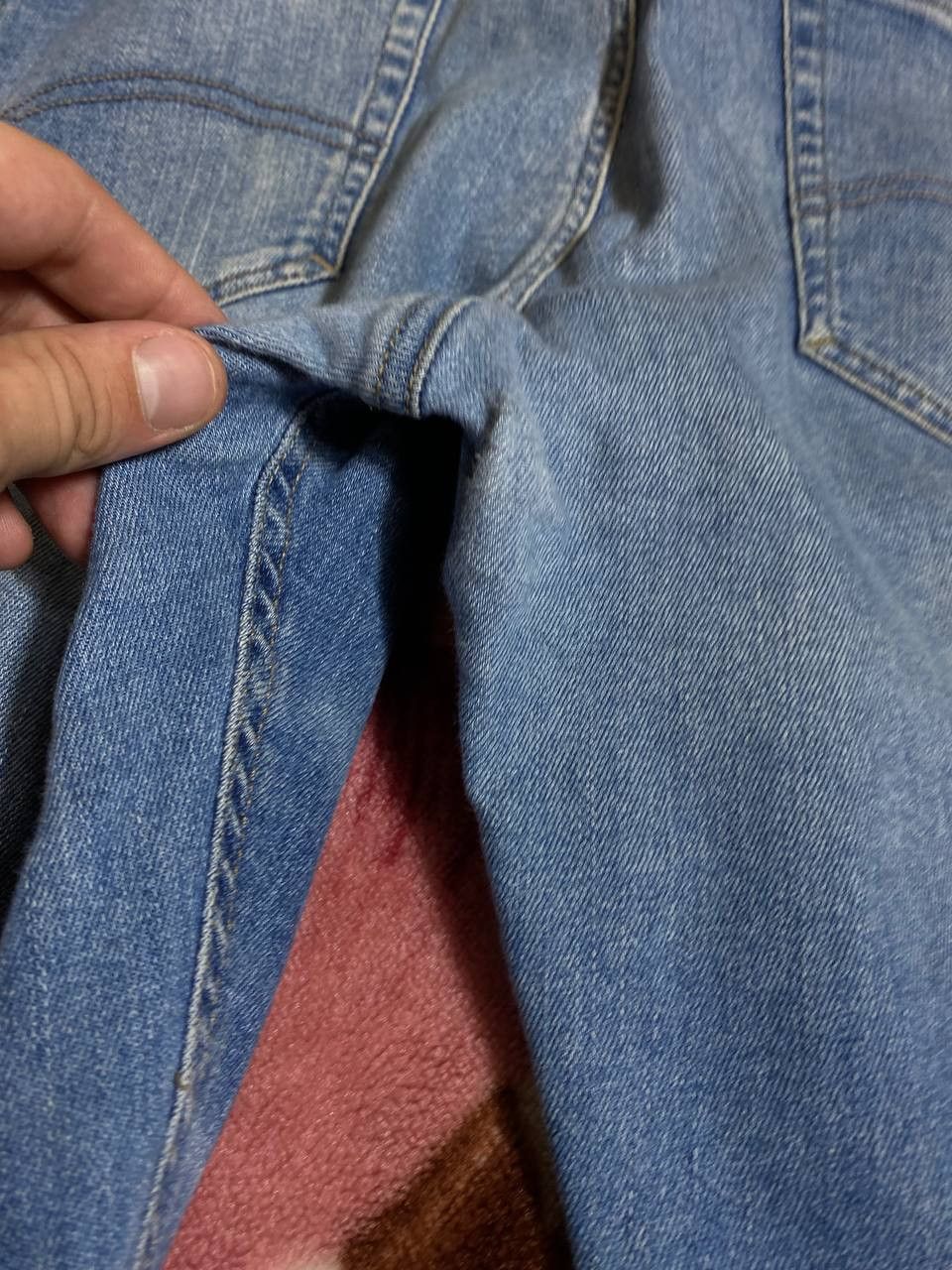 Tommy Hilfiger 2000s vintage rare baggy wide leg faded stonewash jeans Size US 33 - 7 Thumbnail