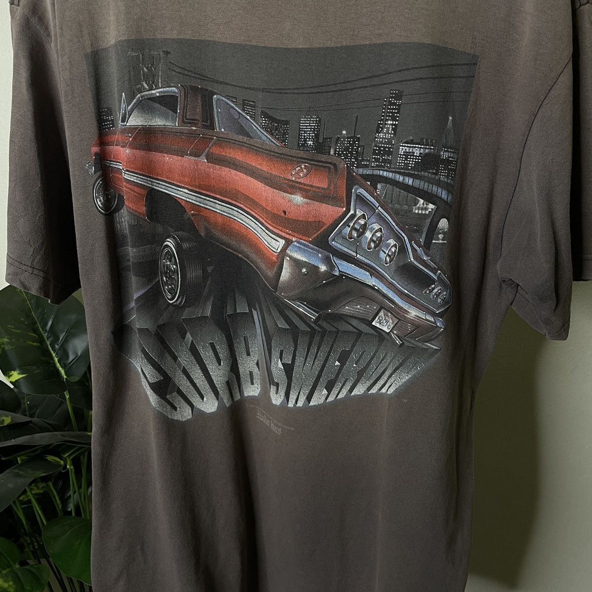 Vintage Vintage 1997 Rollin Hard Curb Swerving Backhit Sunfaded Tee Size US L / EU 52-54 / 3 - 2 Thumbnail