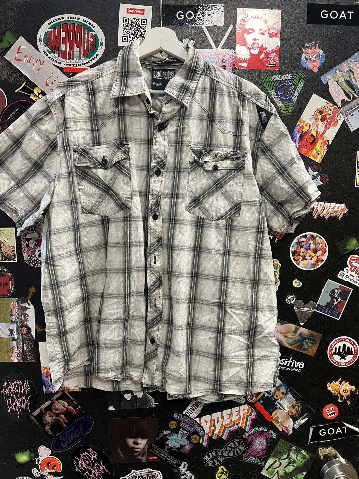 Southpole Vintage Southpole Y2K Button Up Shirt Size US XL / EU 56 / 4 - 1 Thumbnail