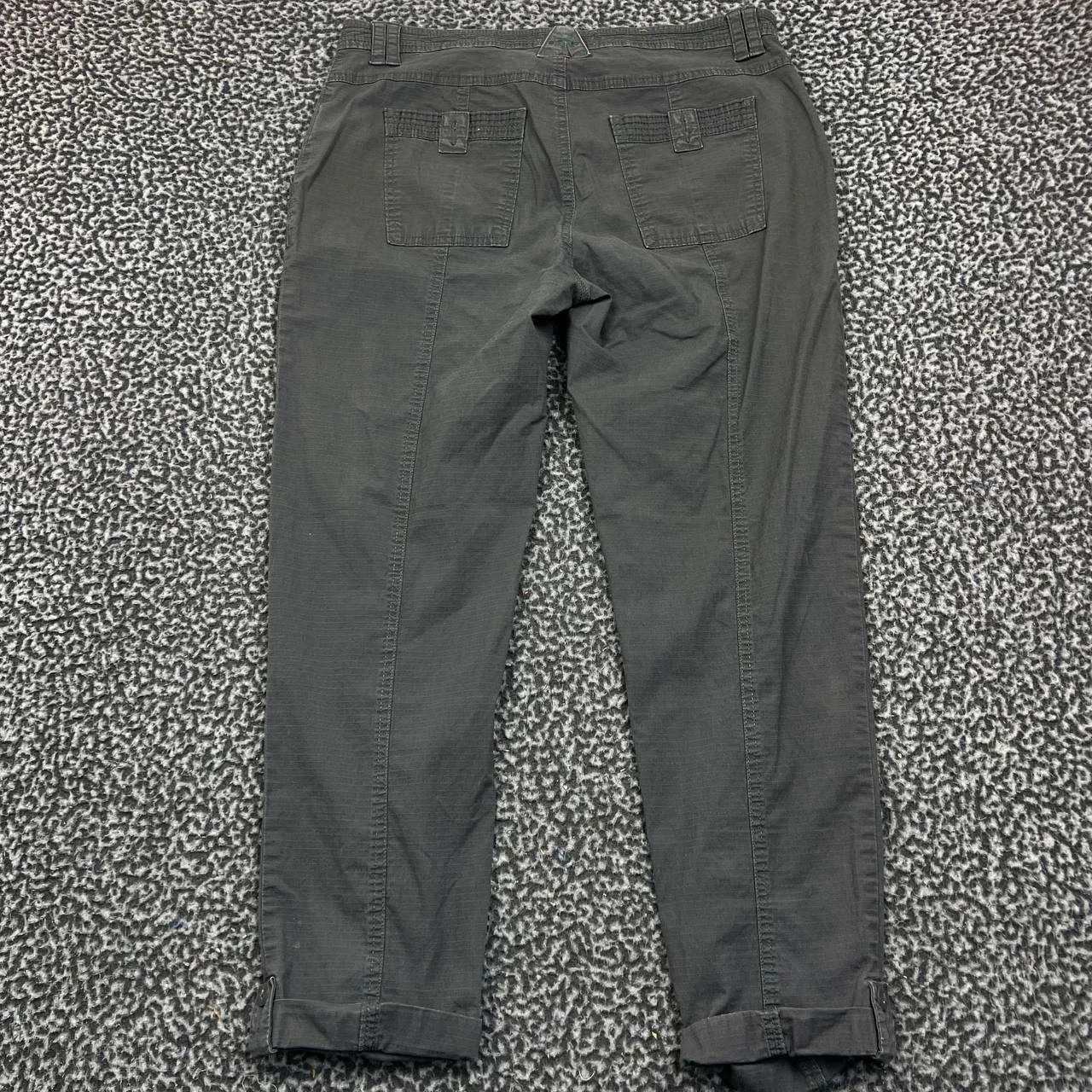 Orvis Orvis Crop Pants Women 8 Gray Chino Straight Pockets 33x25 Size 33" - 2 Thumbnail