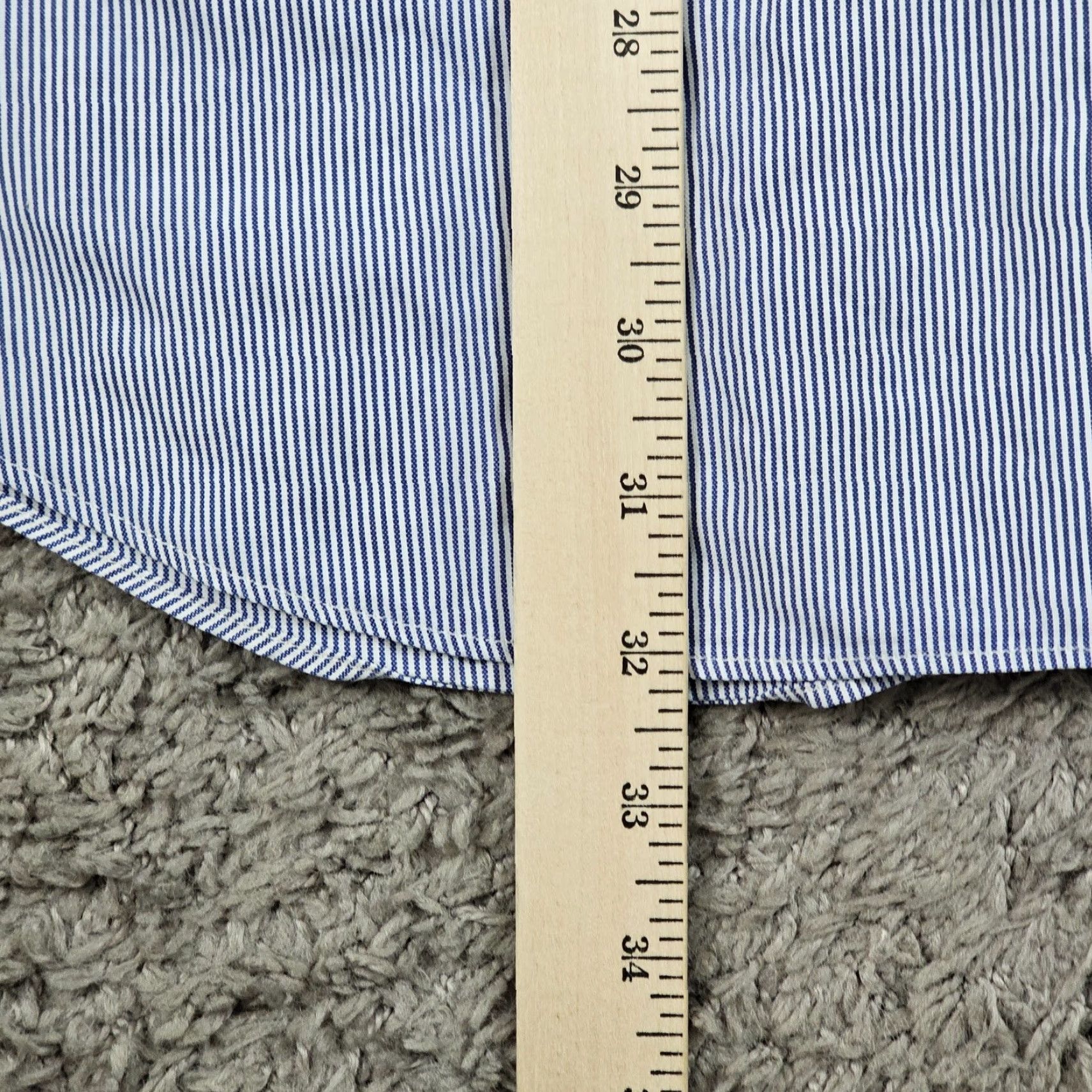 Brooks Brothers VINTAGE Brooks Brothers Shirt Men XL Cotton Blue Striped Dress Casual Formal Pockets USA Size US XL / EU 56 / 4 - 7 Thumbnail