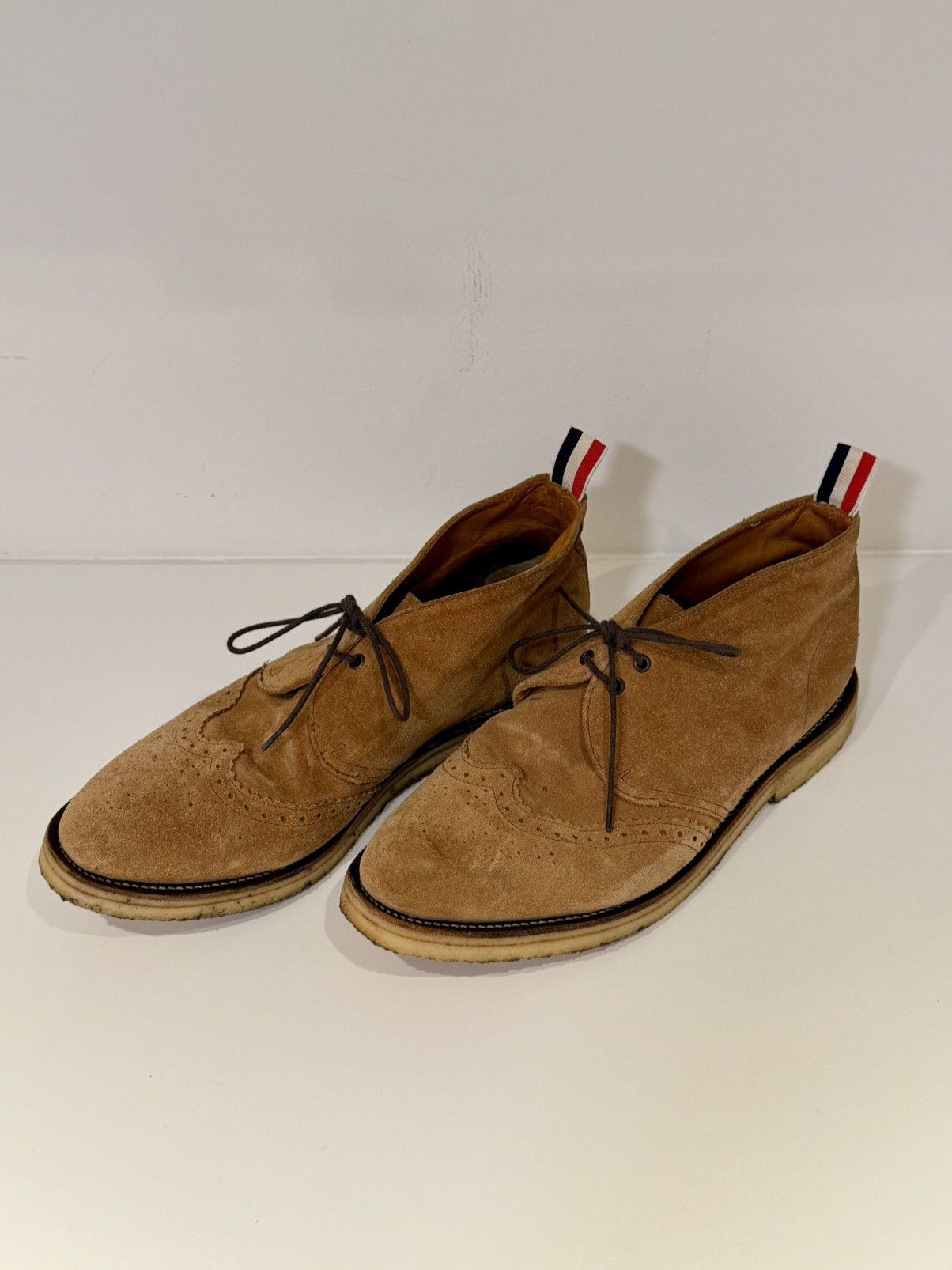 Thom Browne Thom Browne Made in England Suede Chukka Boots – Crepe Sole Size US 12 / EU 45 - 1 Thumbnail