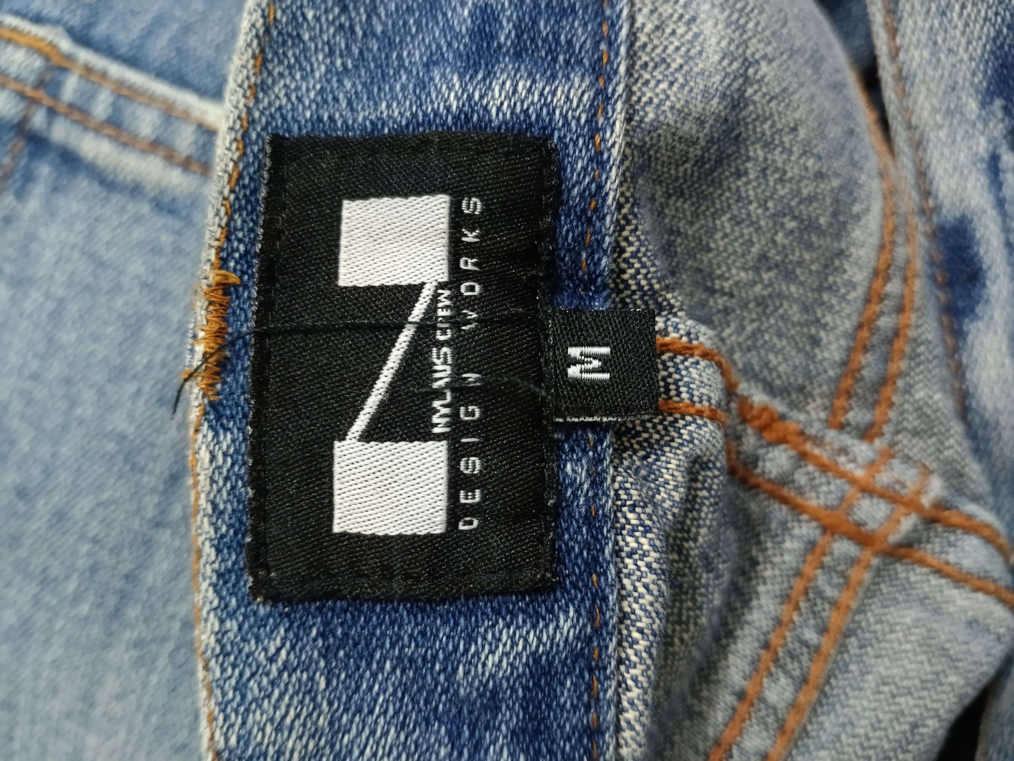 Japanese Brand DISTRESSED PACTHWORK NYLAUS DENIM PANTS Size US 31 - 9 Thumbnail