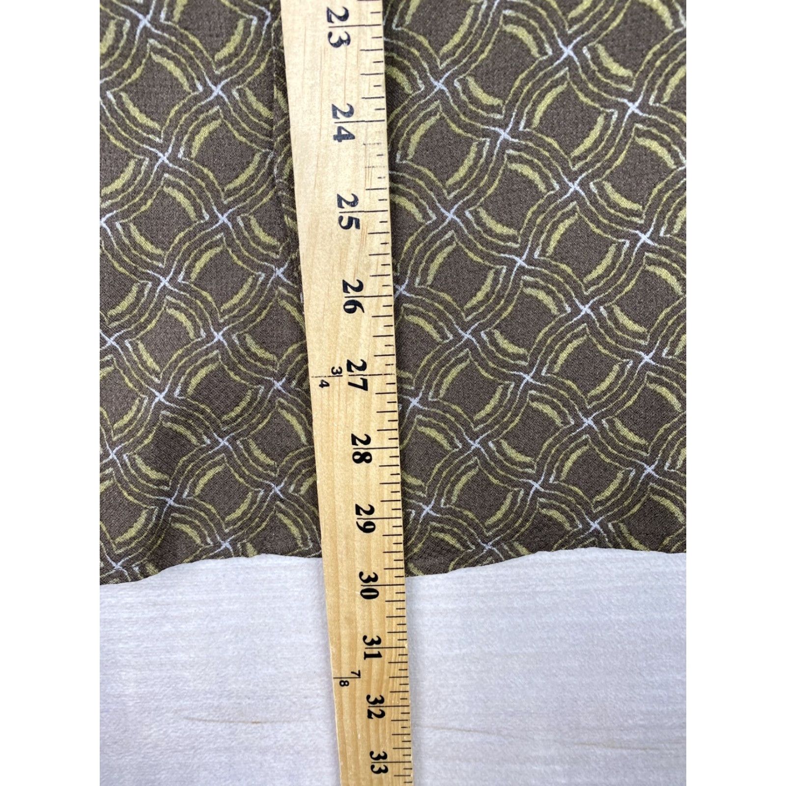Vintage Axist Shirt Mens M Dark Brown Geometric Print Hawaiian Button-Up Rayon Beach Size US M / EU 48-50 / 2 - 5 Thumbnail