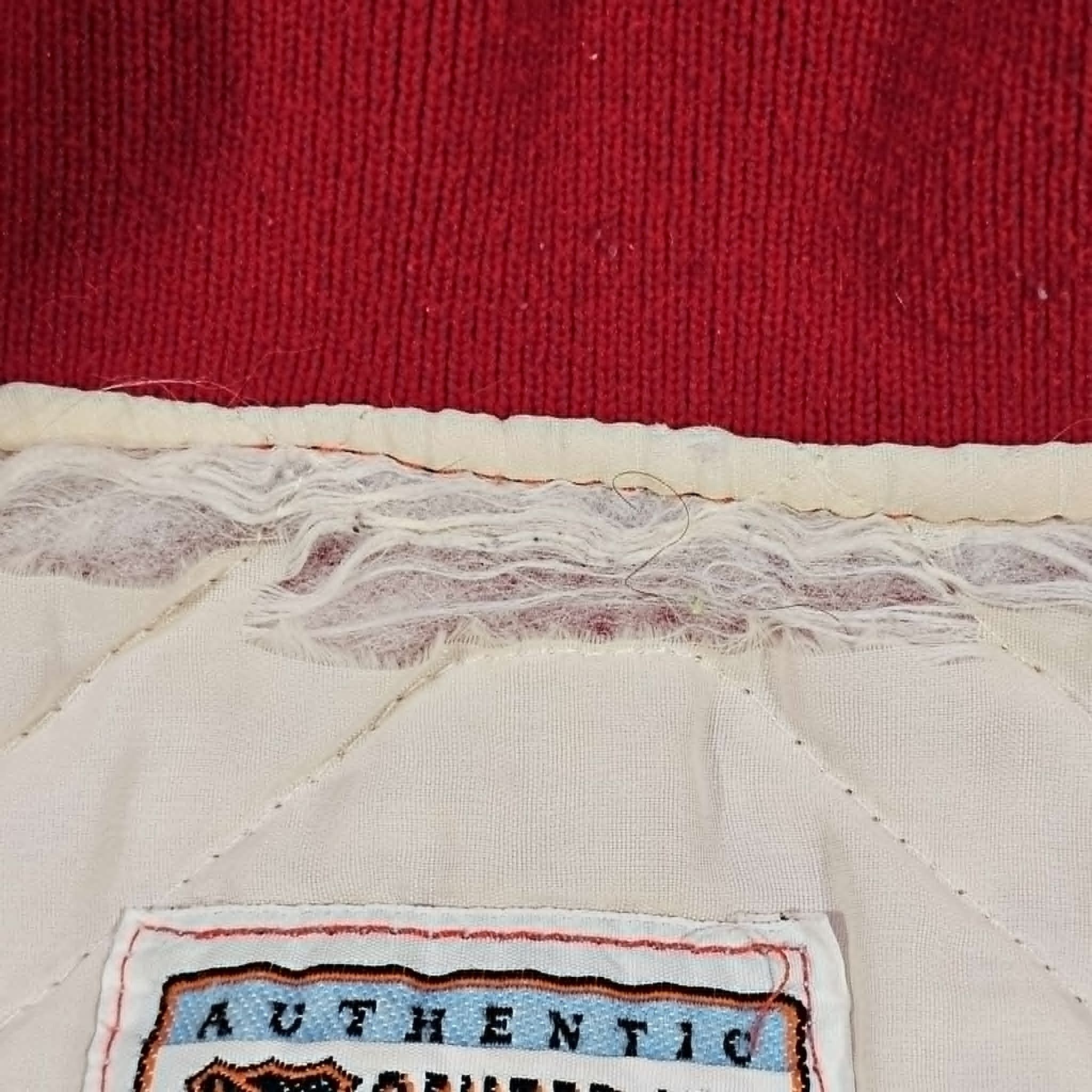 NHL Detroit Red Wings Vintage 80s Starter Satin Bomber Jacket Size US XL / EU 56 / 4 - 8 Thumbnail