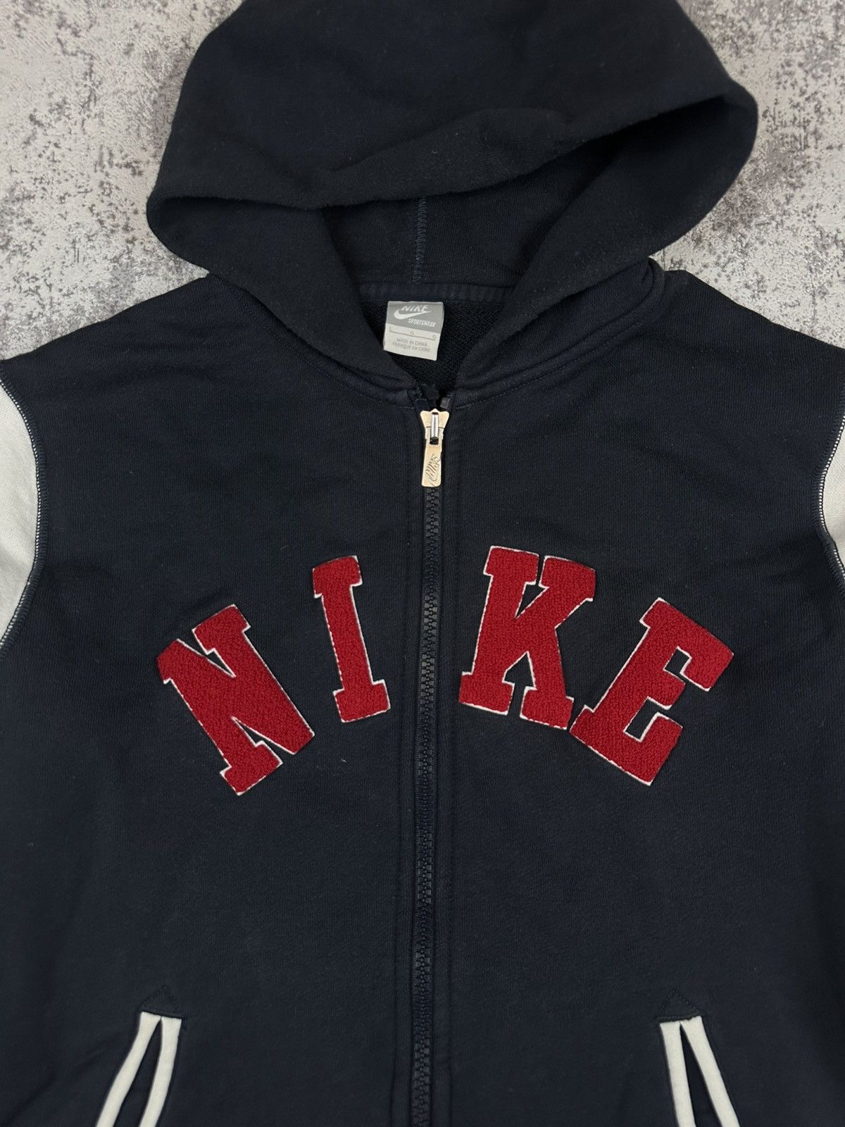 Nike Nike Vintage Zip Hoodie Big Logo Y2K Size US L / EU 52-54 / 3 - 3 Thumbnail