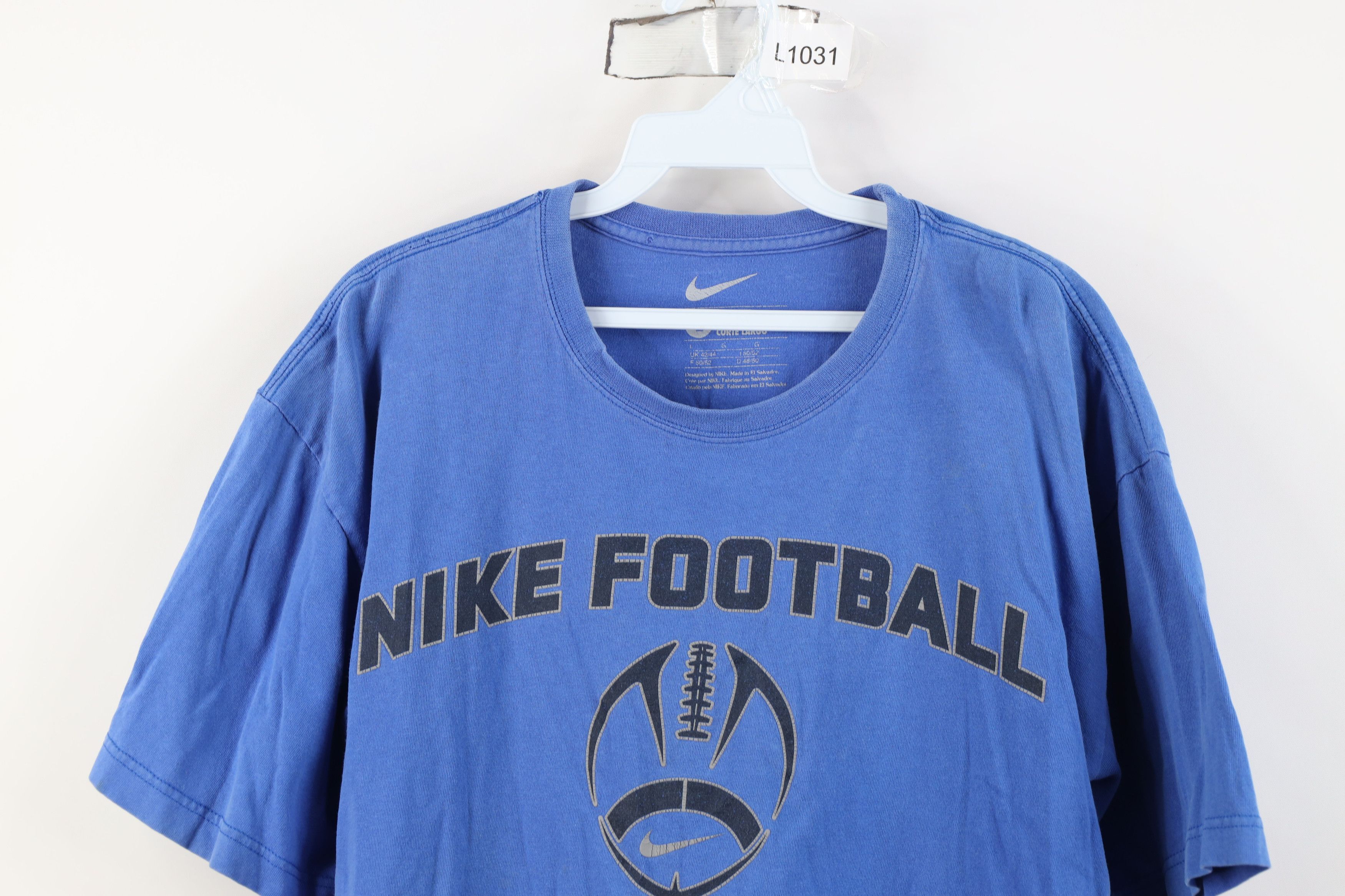 Nike Vintage Y2K Nike Football Travis Scott Center Swoosh T-Shirt Size US L / EU 52-54 / 3 - 2 Thumbnail