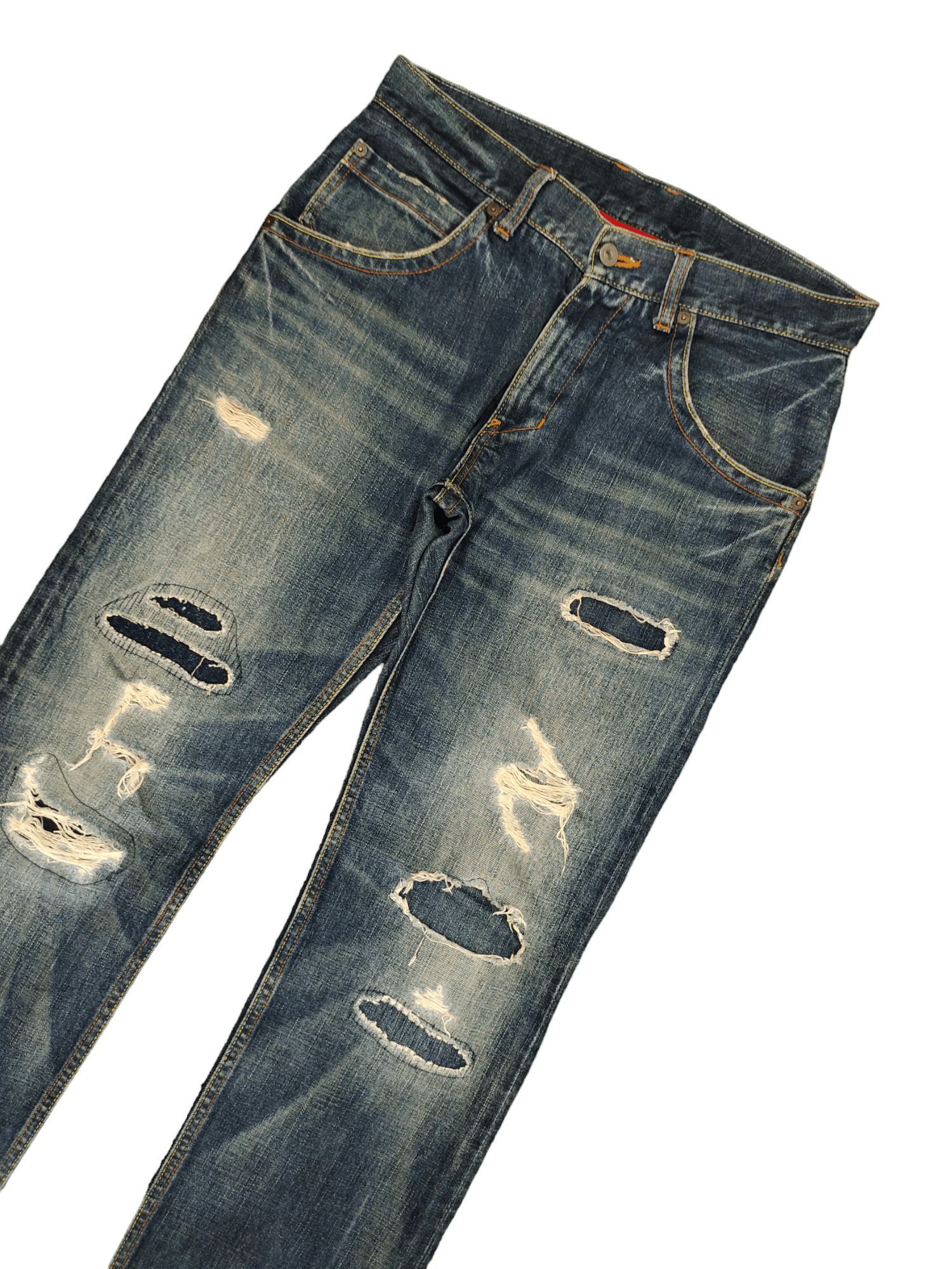 Kapital Vintage Y2k Takeo Kikuchi Repaired Jeans Undercover Style Size US 32 / EU 48 - 5 Thumbnail