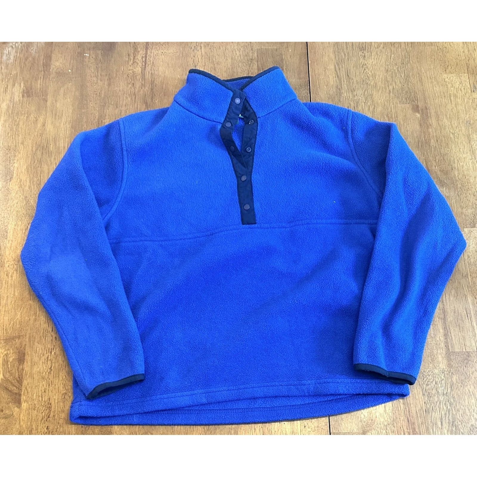 Vintage VINTAGE LL Bean 1/4 Button Fleece Jacket Women Medium Blue Jacket Womens M Blue LL Bean Fleece 1/4 Button Vintage Size M / US 6-8 / IT 42-44 - 2 Thumbnail