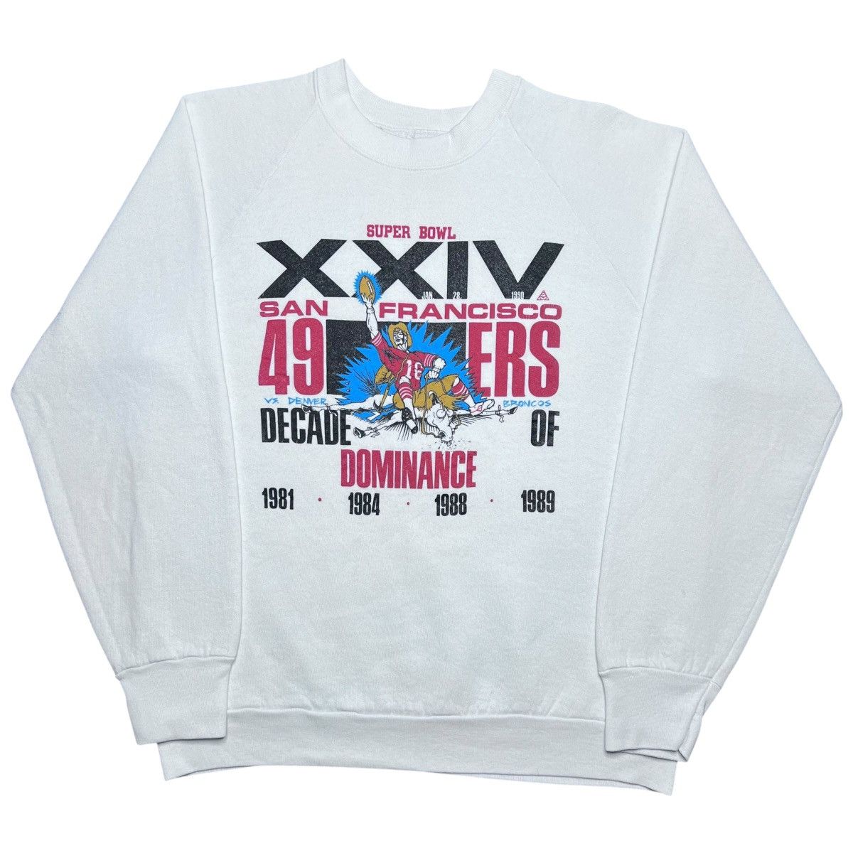 NFL Vtg 1989 NFL San Francisco 49ers Super Bowl XXIV Sweatshirt Size US L / EU 52-54 / 3 - 1 Thumbnail