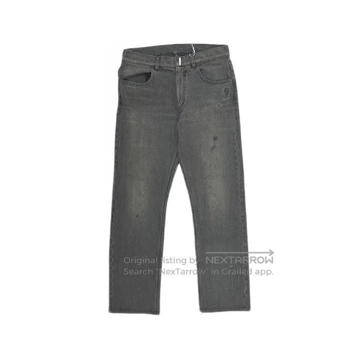 Givenchy Givenchy Men's Black Solid Loose Straight Jeans. Size US 29 - 2 Thumbnail
