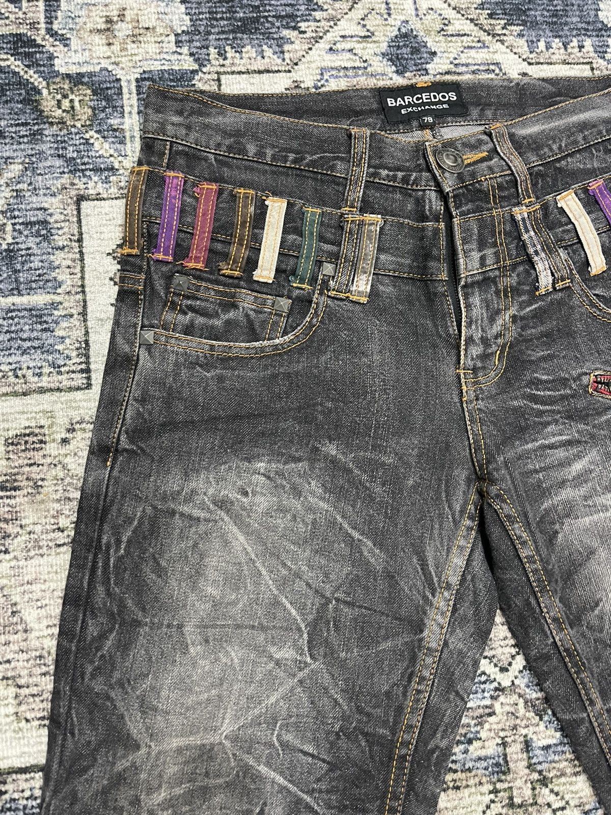 If Six Was Nine × Vintage Vintage BARCEDOS Exchange 3/4 Cropped Acid Wash Denim Pants Size US 32 / EU 48 - 8 Thumbnail