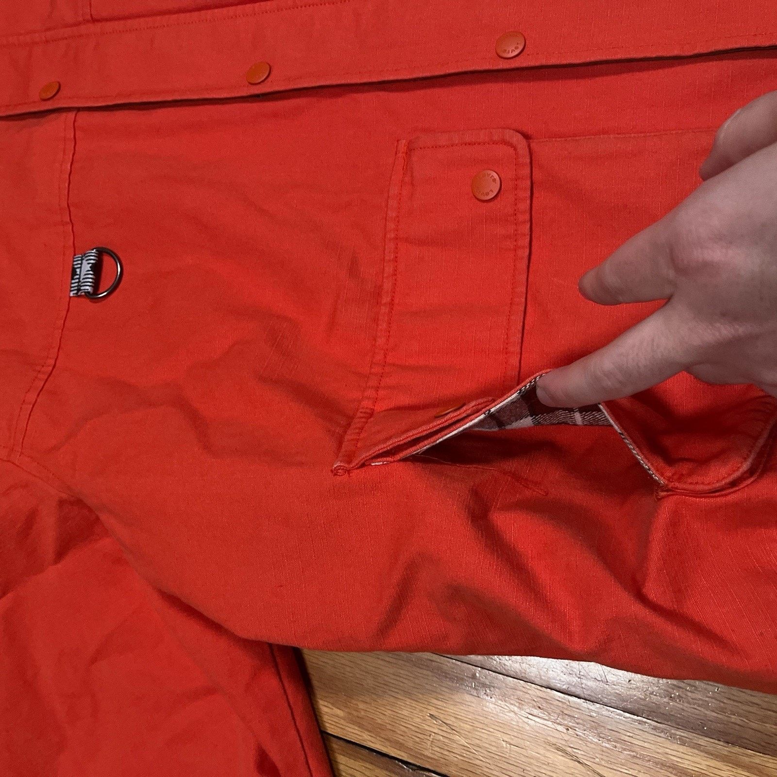Levi's Levis Panhandle Men’s Trucker Jacket Zip Up Orange XL Size US XL / EU 56 / 4 - 12 Thumbnail